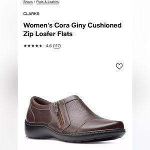 NWT Clarks Cora Giny flats